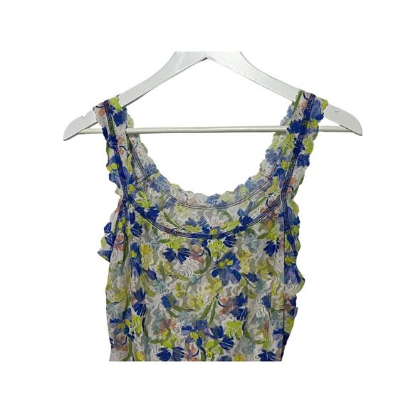 HANKY PANKY SIZE XSMALL LACE BRUSH STROKES PRINTED CLASSIC CAMI MULTICOLOR NEW - Picture 5 of 12
